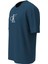 Calvın Kleın Erkek Marka Logolu Organik Pamuklu Günlük Kullanıma Uygun Mavi T-Shirt LV04RC857G C3I 2
