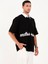 R-5858 Yarım Pat Nakış Detaylı Tişört 4