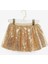 Altın Üzeri Pullu Kız Çocuk Etek - Gracie 6