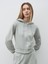 Logolu Yapay Elmas Taşlı Kapüşonlu Kadın Sweatshirt V5GQ10KCRP0 1