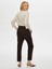 Önü Dikişli Slim Fit Örme Kadın Pantolon 00089 4