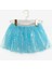Mavi Üzeri Pullu Kız Çocuk Etek - Gracie 6