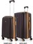 Bavul Orta ve Kabin 2li Set Silikon Valiz V305 Kahve/şamp 1