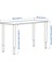 Çalışma Masası, Beyaz-Siyah, 140X60 cm 4