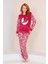Kışlık Uzun Kollu Kadın Peluş Polar Pijama Takımı Ipeksi Doku 1