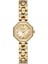 DK.1.AG1420.06 Taşlı Tasarım Çelik Kordon Çelik Kasa 5 Atm Suya Dayanıklı Altın Renk Kadın Kol Saati 1