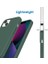 14 Kılıf 6.1 Içi Kadife Lansman Silikon Kılıf Şok Emici Full Kasa Koruma Sağlayan Kılıf - Silicone Compatible With 14 6.1 Inch Gel Rubber Full Body Protection Cover Drop Protection Haki Yeşil 2