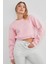 3 Iplik Fiyonk Nakışlı Crop Sweatshirt 5