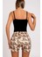 Renkli Ayıcık Desenli Askılı Şortlu Kadın Pijama Takımı 4