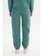 Regular Fit Normal Kesim Ribanalı Paça Yeşil Jogger Sweatpant 5