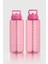Moly Yazı Desenli 1000 ml Pipetli Tritan Matara 912139 Fuşya 2