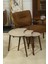 Berlin 3'lü Zigon Sehpa %100 Mdf Gri Mermer 2