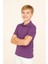 Genç Polo Yaka Tişört | Lila | %100 Pamuk | Unisex | Okul & Günlük Kullanım 6