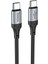 X102 Fresh 1m 60W Type-C To Type-C Pd Hızlı Şarj Data Kablosu Siyah 1