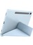 Galaxy Tab S9 Fe Uyumlu Tri Folding Kalem Bölmeli Standlı Kılıf Mavi 4
