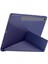 Galaxy Tab S10 Lite Uyumlu Tri Folding Kalem Bölmeli Standlı Kılıf Lacivert 4