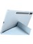 Galaxy Tab S9 Plus Uyumlu Tri Folding Kalem Bölmeli Standlı Kılıf Mavi 4
