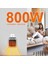 Karavan Için Taşınabilir 220 Volt Fişe Takılan 800 Watt Fanlı Mini Elektrikli Isıtıcı, Kumandalı 3