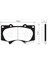 Ön Fren Balata Toyota Hılux 3.0l 1kd-Ftv KUN26 4x4 09-11 / Land Cruıser 4.0l 1gr-Fe GRJ150 09- 3.0 L 1kd-Ftv KDJ120 Prado D-4d 03-09 / Mıtsubıshı Pajero 3.2l 4M41 V98W 07- 1