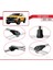 Ford Ranger (P703) 2022-2024 Arası ile Uyumlu Ace-1 Ara Atkı Tavan Barı Gri 3 Adet 4