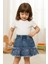 Kot Etek Çocuk Denim Etek 2