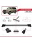 Toyota Land Cruiser (J100) 2003-2007 Arası ile Uyumlu Fly Model Ara Atkı Tavan Barı Gri 3 Adet 3