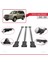 Toyota Land Cruiser (J100) 2003-2007 Arası ile Uyumlu Fly Model Ara Atkı Tavan Barı Gri 3 Adet 4