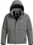 Erkek Gri Su ve Rüzgar Geçirmez Çıkartılabilir Kapüşonlu Softshell Mont&kaban 1
