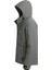 Erkek Gri Su ve Rüzgar Geçirmez Çıkartılabilir Kapüşonlu Softshell Mont&kaban 3