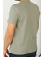 Erkek Haki Bisiklet Yaka Slim Fit Basic Tişört 3