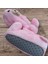 Kadın Panduf Hayvanlı Pembe Pofuduk Peluş Panduf 2