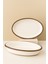 Oval Derin Seramik Fırın Kabı – Rustik Detaylı 2li Set 1