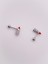 Cerrrahi Çelik Piercing ( Pirsing ) Ruj Figürlü Tragus Helix Piercing (1ADET) 5