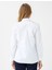 Beyaz %100 Pamuk Düz Kesim Uzun Kollu Dokuma Gömlek 5