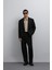 Siyah Kruvaze Relax Crop Fit Blazer Ceket 2