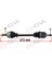 Komple Aks Sol Opel Corsa D 1.0-1.2-1.4 07-14 -Corsa E 15 -Adam 13 615MM 1