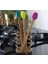 Silikon Uçlu Isıya Dayanıklı Bambu Spatula 3'lü Set 2