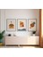 Ahşap Çerçeveli 3'lü Poster Tablo Seti | Modern Stil Minimal Duvar Dekoru 1