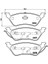 Disk Fren Balatası Arka Chrysler Usa Grand Voyager 2.4/3.3/2.5d/2.8d 02/00-02/08 1