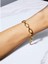 Paslanmaz Çelik Halka Model 14K Gold Bileklik 1