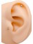 Cerrrahi Çelik Piercing ( Pirsing ) Mini Nazar Boncuklu Tragus Helix Piercing (1ADET) 1