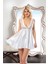 Beyaz Dantelli Saten Gecelik - M-395 5