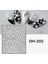 Mini Beyaz Çiçekler Tırnak Süsleme Stickerı Nail Art Süslemeleri 1