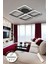 Jasmin Black Kumandalı 3 Renk Modern Plafonyer LED Avize 4