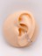 Cerrrahi Çelik Piercing ( Pirsing ) Yıldızlı Anti Tragus Piercing (1ADET) 1
