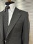 Siyah Ekose Desenli Slim Fit Erkek Ceket 4