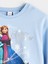 Yeni Sezon Bisiklet Yaka Elsa Baskılı Kız Çocuk Sweatshirt 2