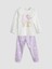 Yeni Sezon Bisiklet Yaka Kız Çocuk Pijama Takımı 1