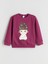 Yeni Sezon Bisiklet Yaka Kız Çocuk Sweatshirt 2'li 2