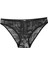 Kadın Siyah Yılan Desenli 2'li Slip 2